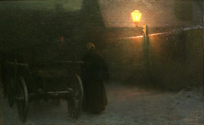 Jakub Schikaneder Twilight in Winter china oil painting image